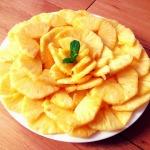 Ananas Carpaccio – perfekter Snack für heiße Tage