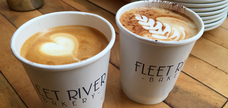 Coffee at Fleet River Bakery